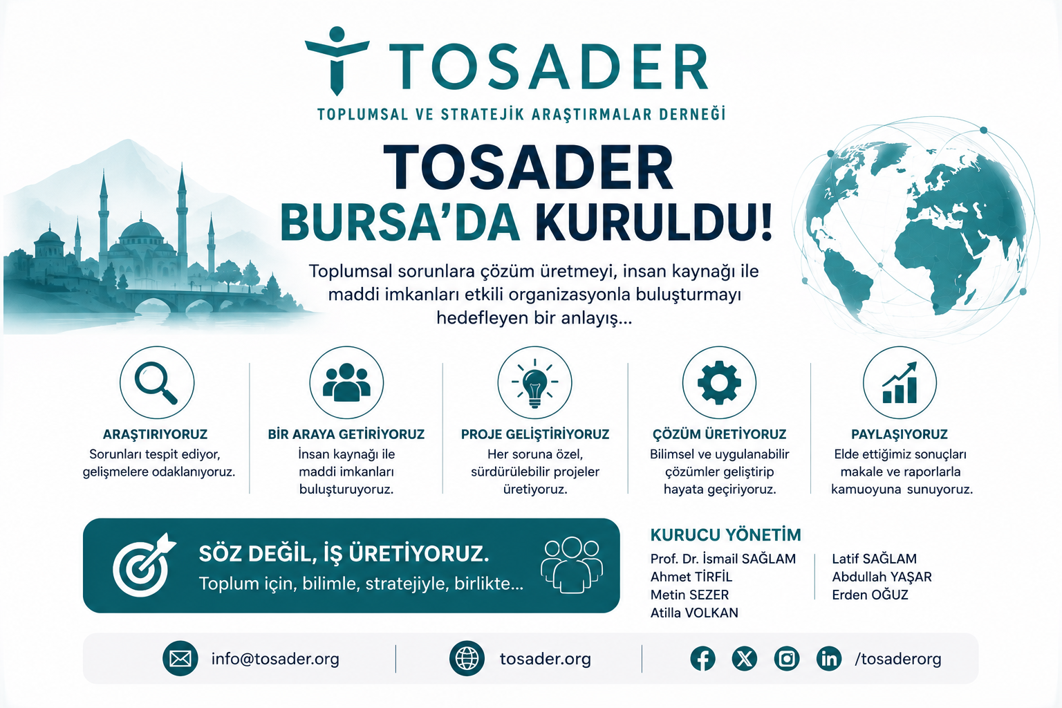 TOSADER Bursa’da Kuruldu